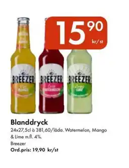 Snabbgross BREEZER Blanddryck erbjuda