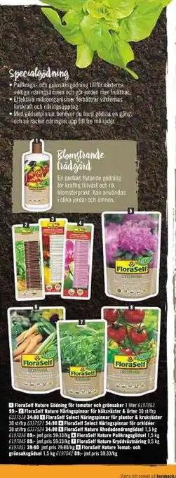 Hornbach FloraSelf Växtnäring erbjuda
