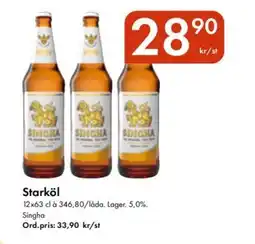 Snabbgross Singha Starköl erbjuda