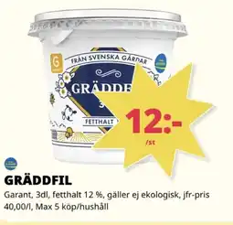 Tempo GARANT Gräddfil erbjuda