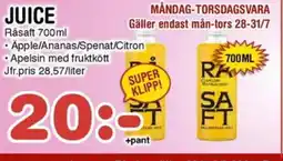 Nya Pulsen Råsaft Juice erbjuda