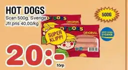 Nya Pulsen SCAN Hot dogs erbjuda