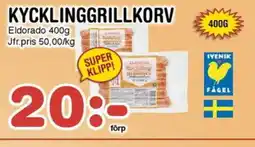 Nya Pulsen ELDORADO Kycklinggrillkorv erbjuda