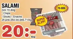 Nya Pulsen Göl Salami erbjuda