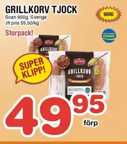 Nya Pulsen SCAN Grillkorv tjock erbjuda