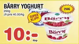Nya Pulsen Bärry yoghurt erbjuda