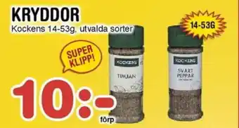 Nya Pulsen KOCKENS Kryddor erbjuda