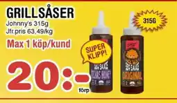 Nya Pulsen Johnny's Grillsåser erbjuda