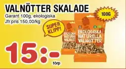 Nya Pulsen GARANT Valnötter skalade erbjuda