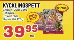 Nya Pulsen Chick n' Quick Kycklingspett erbjuda