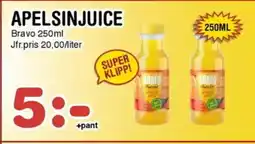 Nya Pulsen BRAVO Apelsinjuice erbjuda