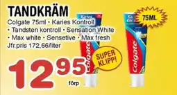 Nya Pulsen TCOLGATE Tandkräm erbjuda