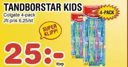 Nya Pulsen COLGATE Tandborstar kids erbjuda