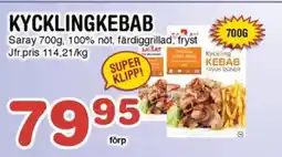 Nya Pulsen Saray Kycklingkebab erbjuda