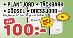 Nya Pulsen Plantjord • täckbark • gödsel • dressjord erbjuda