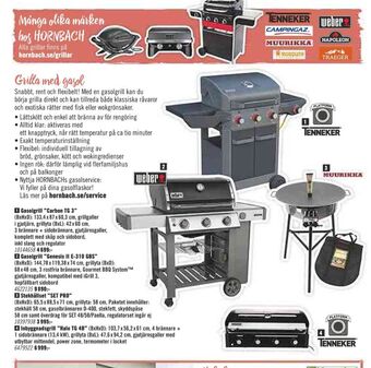 Hornbach Weber Gasolgrill erbjuda