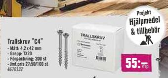 Hornbach Trallskruv erbjuda