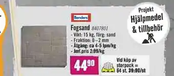 Hornbach Benders Fogsand erbjuda
