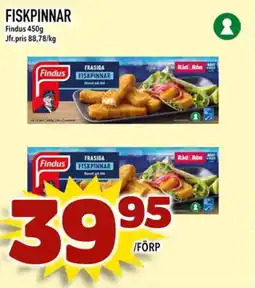 Din Mat FINDUS Fiskpinnar erbjuda