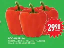 Willys Röd paprika erbjuda