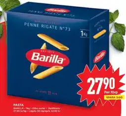 Willys Barilla Penne Rigate N°73 erbjuda
