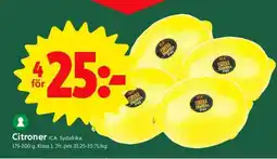 ICA Supermarket Citroner erbjuda