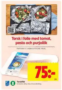 ICA Supermarket Torskfilé erbjuda