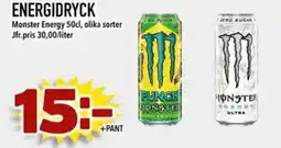 Din Mat MONSTER ENERGY Energidryck erbjuda