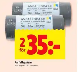 ICA Supermarket Avfallspåsar erbjuda
