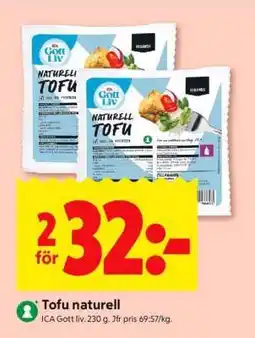 ICA Supermarket TOFU NATURELL erbjuda