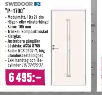 Hornbach Swedoor Ytterdörrar erbjuda