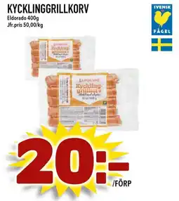 Nelins ELDORADO Kycklinggrillkorv erbjuda