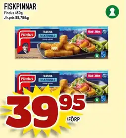 Nelins FINDUS Fiskpinnar erbjuda