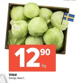 Coop Extra Vitkål, SEK 12.9 erbjuda