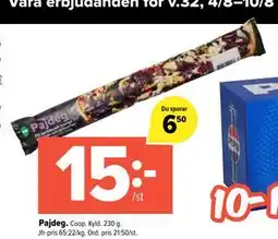 Coop Extra Pajdeg., SEK 15 erbjuda