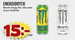 Nelins MONSTER ENERGY Energidryck erbjuda