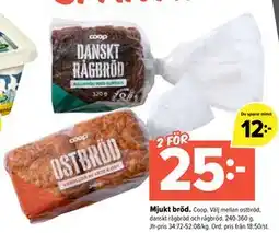 Coop Extra Mjukt bröd, SEK 25 erbjuda