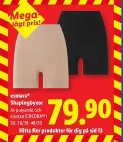 Lidl esmara Shapingbyxor, SEK 79.9 erbjuda