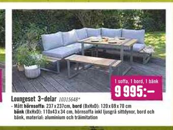 Hornbach Utemöbler erbjuda
