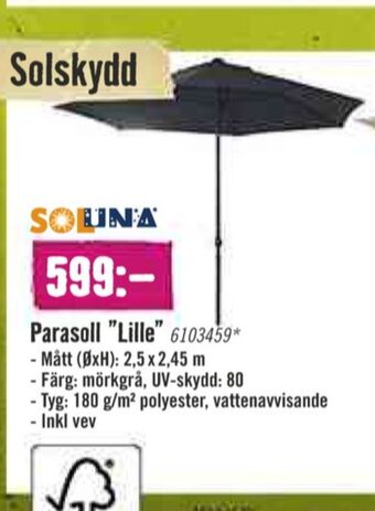 Hornbach Soluna Parasoll erbjuda