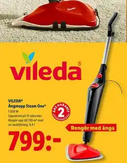 Lidl VILEDA Ångmopp Steam One*, SEK 799 erbjuda