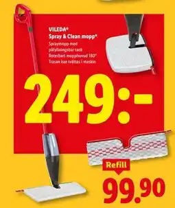 Lidl VILEDA Spray & Clean mopp, SEK 249 erbjuda