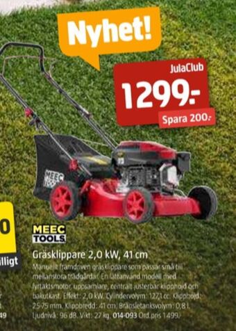 Jula Meec Tools Gräsklippare erbjuda