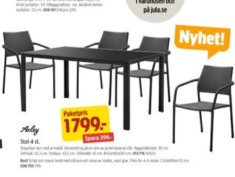 Jula Axley Utemöbler erbjuda