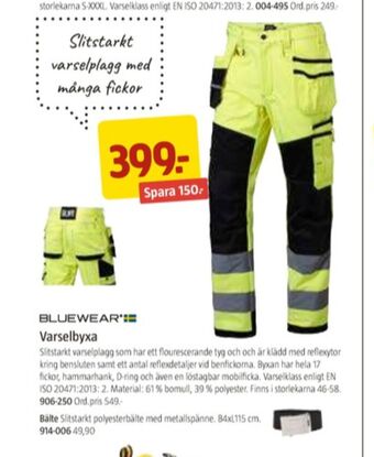 Jula Bluewear Arbetsbyxor erbjuda