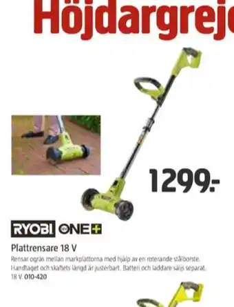 Jula Ryobi Plattrensare erbjuda