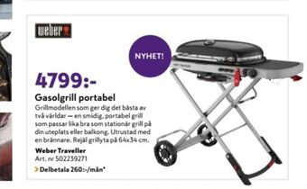 K-rauta Weber Gasolgrill erbjuda
