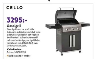 K-rauta Cello Gasolgrill erbjuda