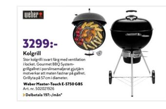K-rauta Weber Klotgrill erbjuda