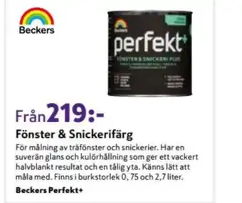 K-rauta Beckers Målarfärg erbjuda